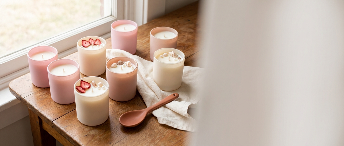 SH Candles hero banner - candles