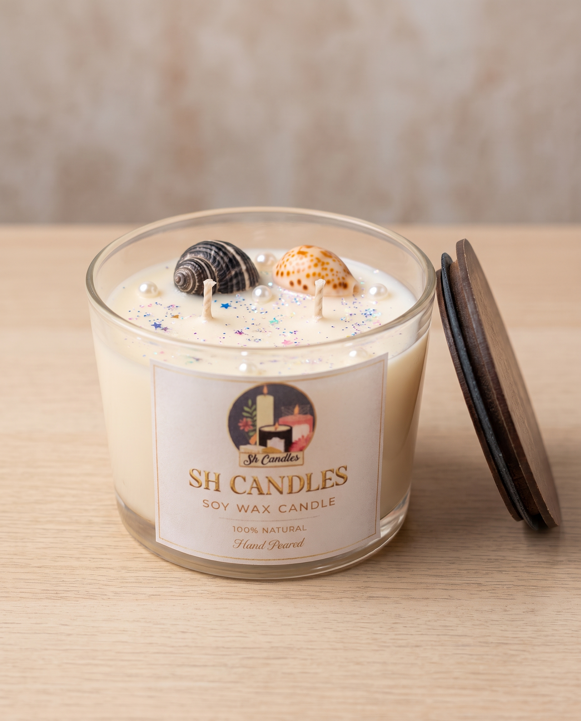 Pearl Shore Soy Candle - Escape scent