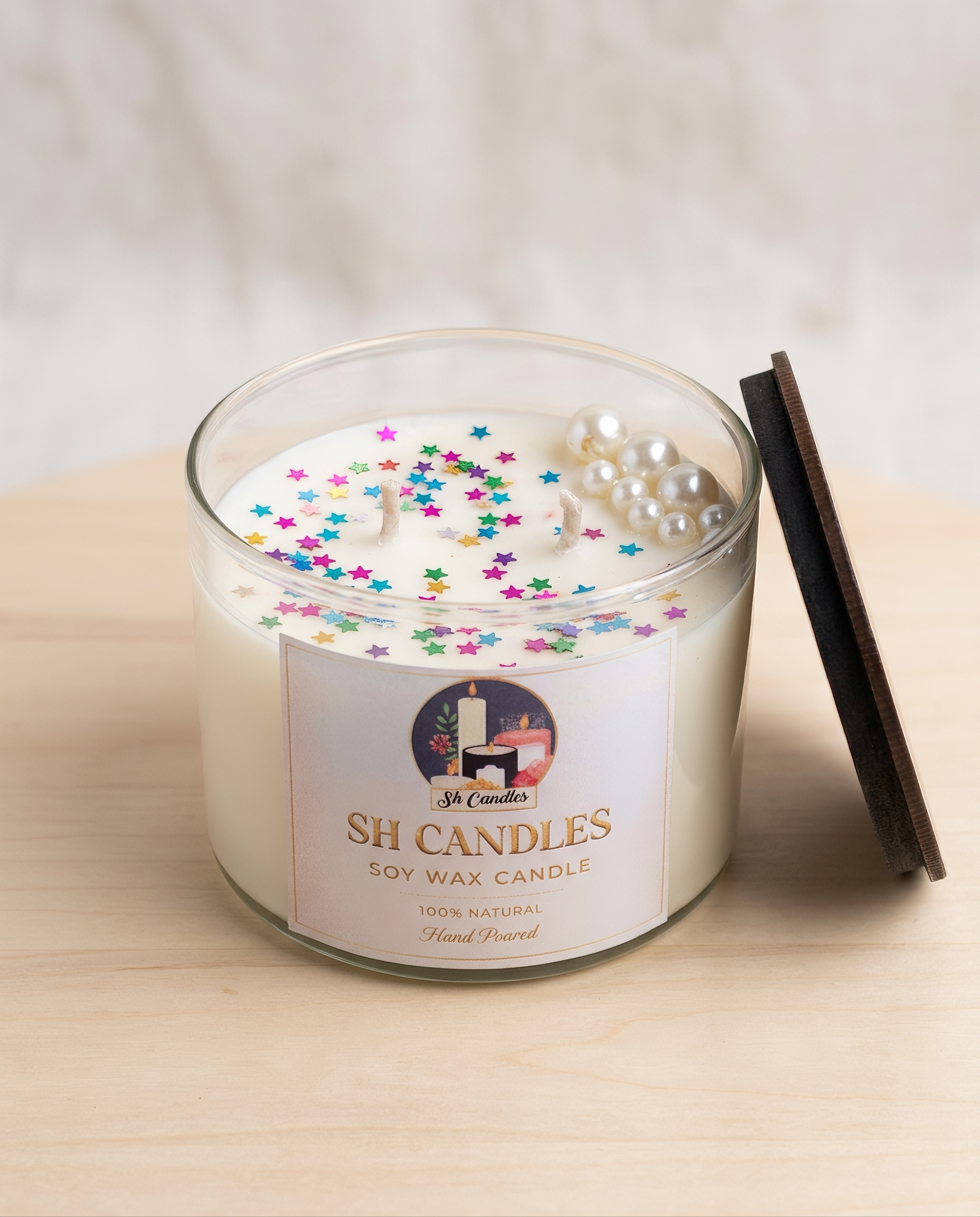 Pearl Shore Soy Candle - In the Stars scent