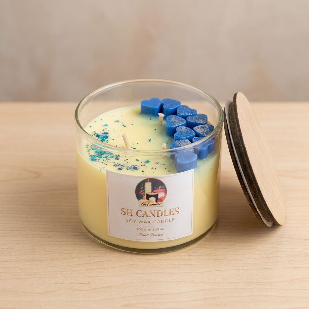 Sapphire Heart Candle - The One scent