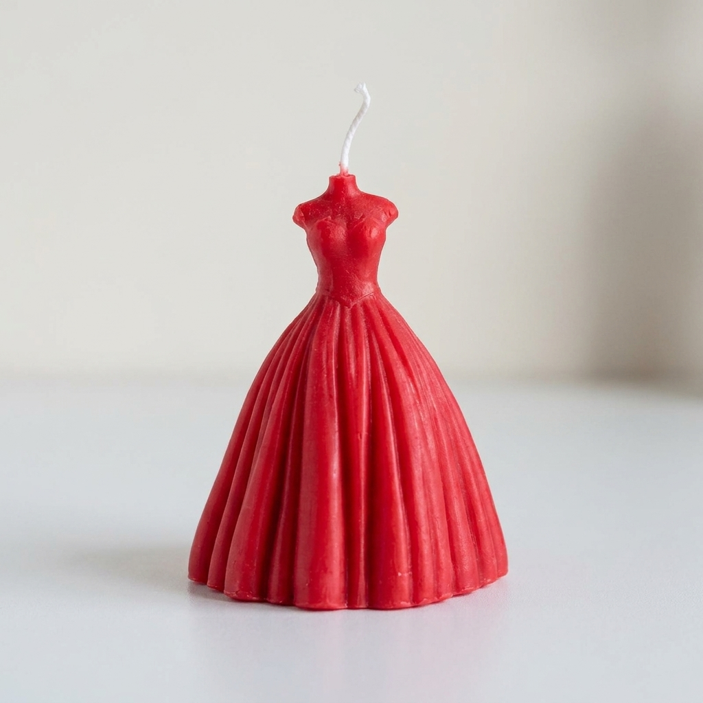 Dress Candle - Red color