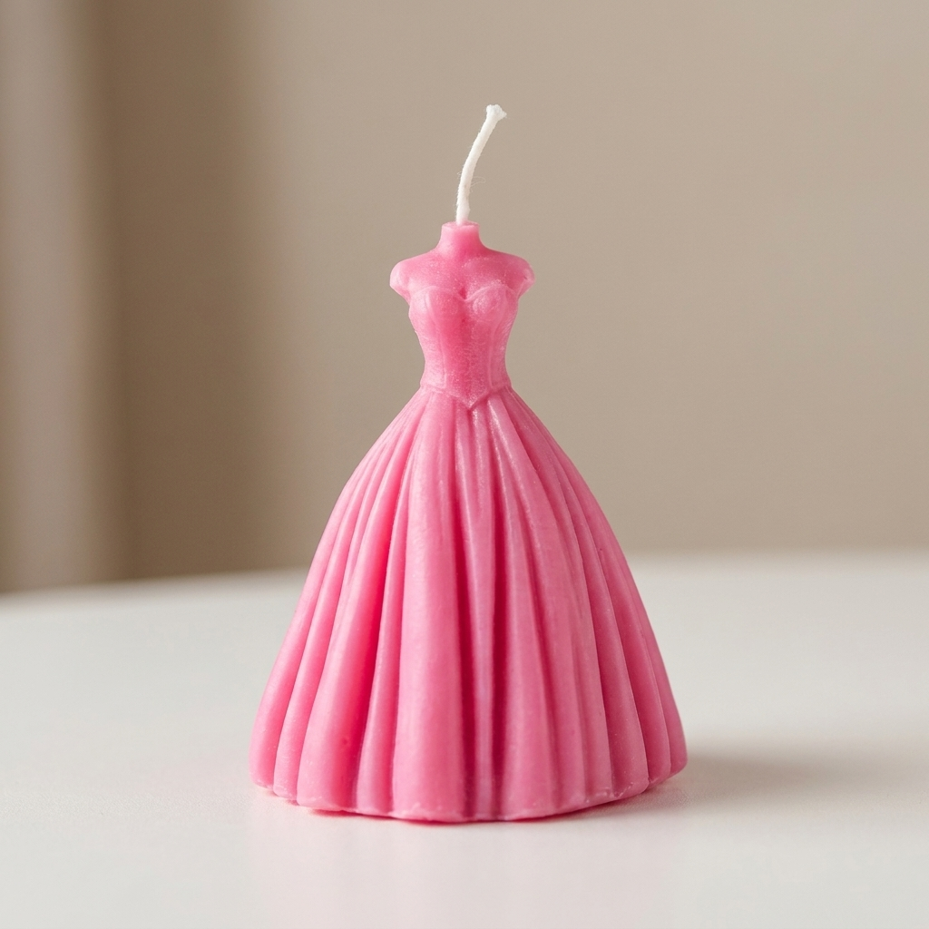 Dress Candle - Pink color