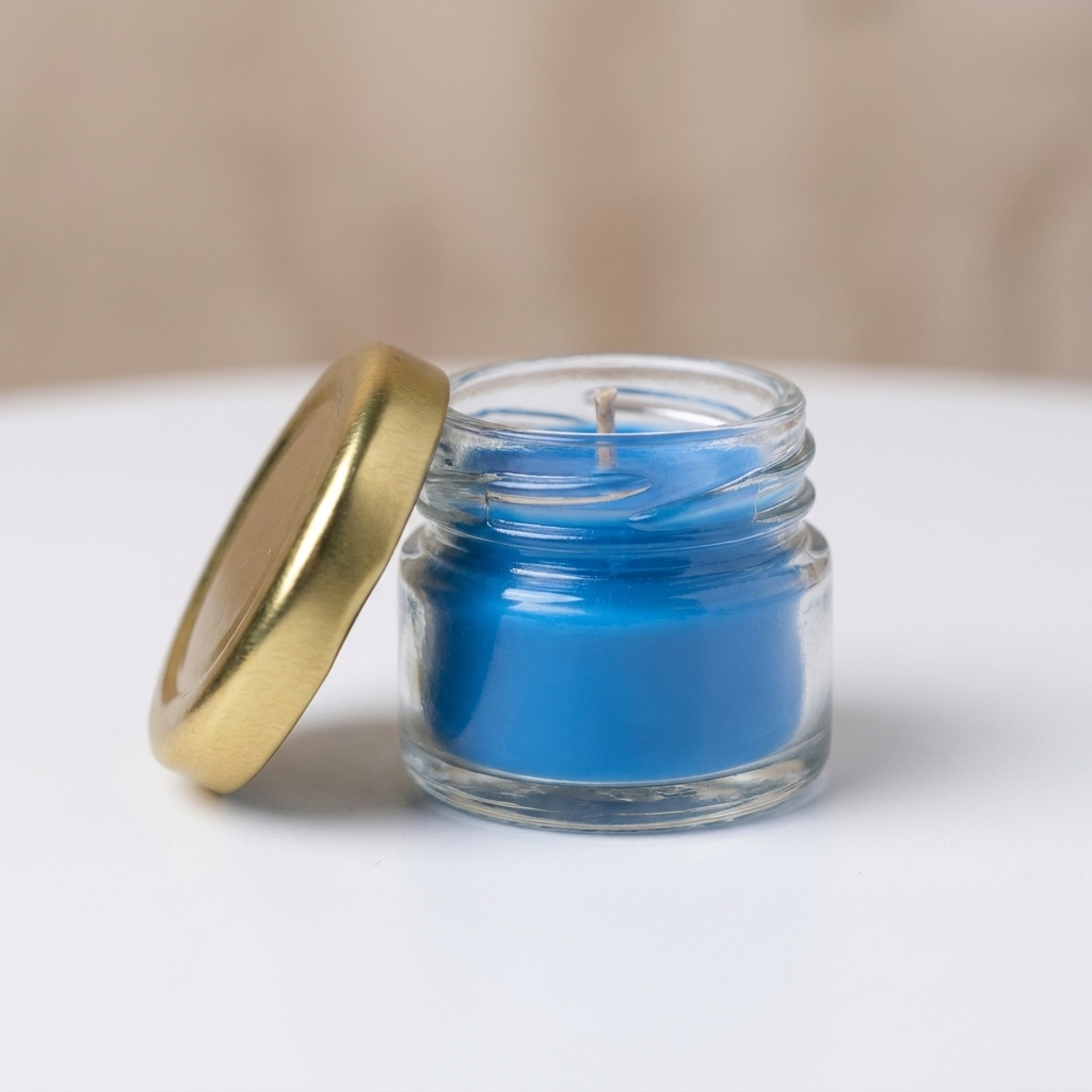Mini Jar Candle - Blue color