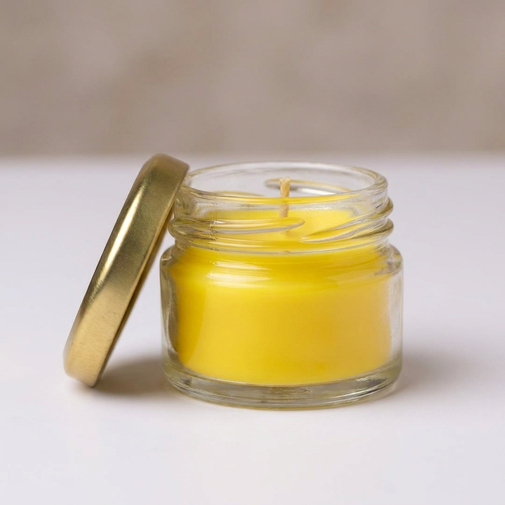 Mini Jar Candle - Yellow color