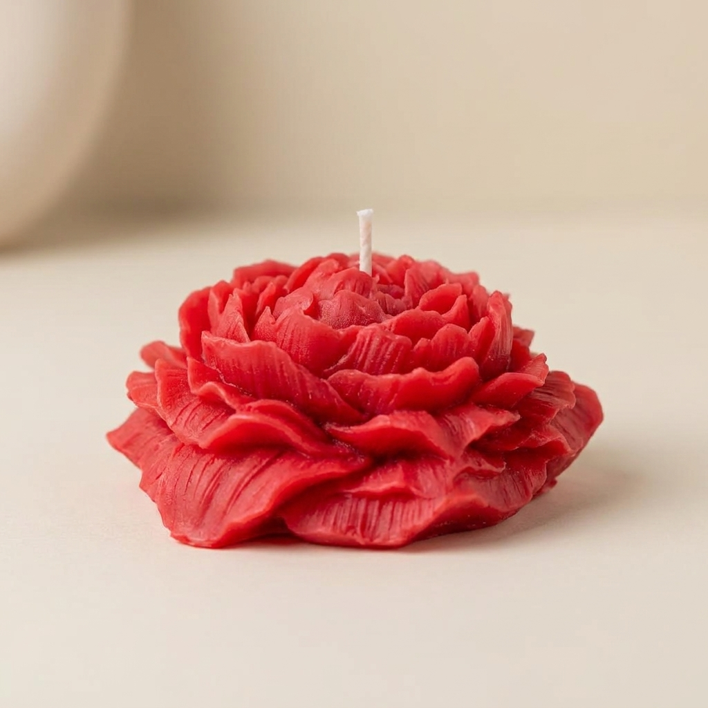 Rose Candle - Red color