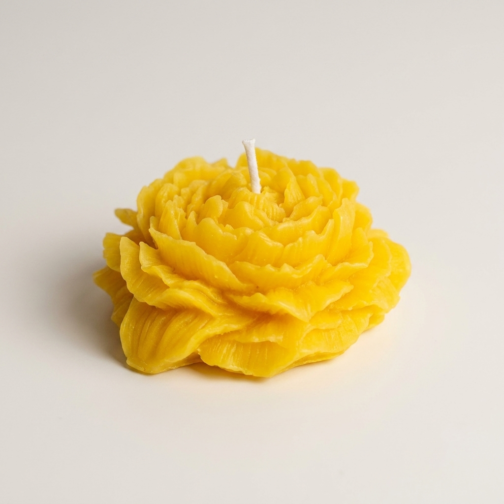 Rose Candle - Yellow color