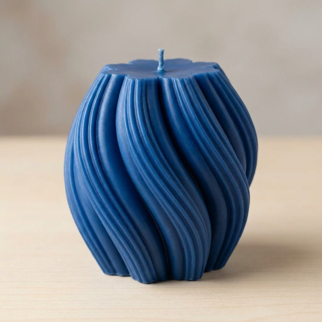 Timeless Candle - Blue color