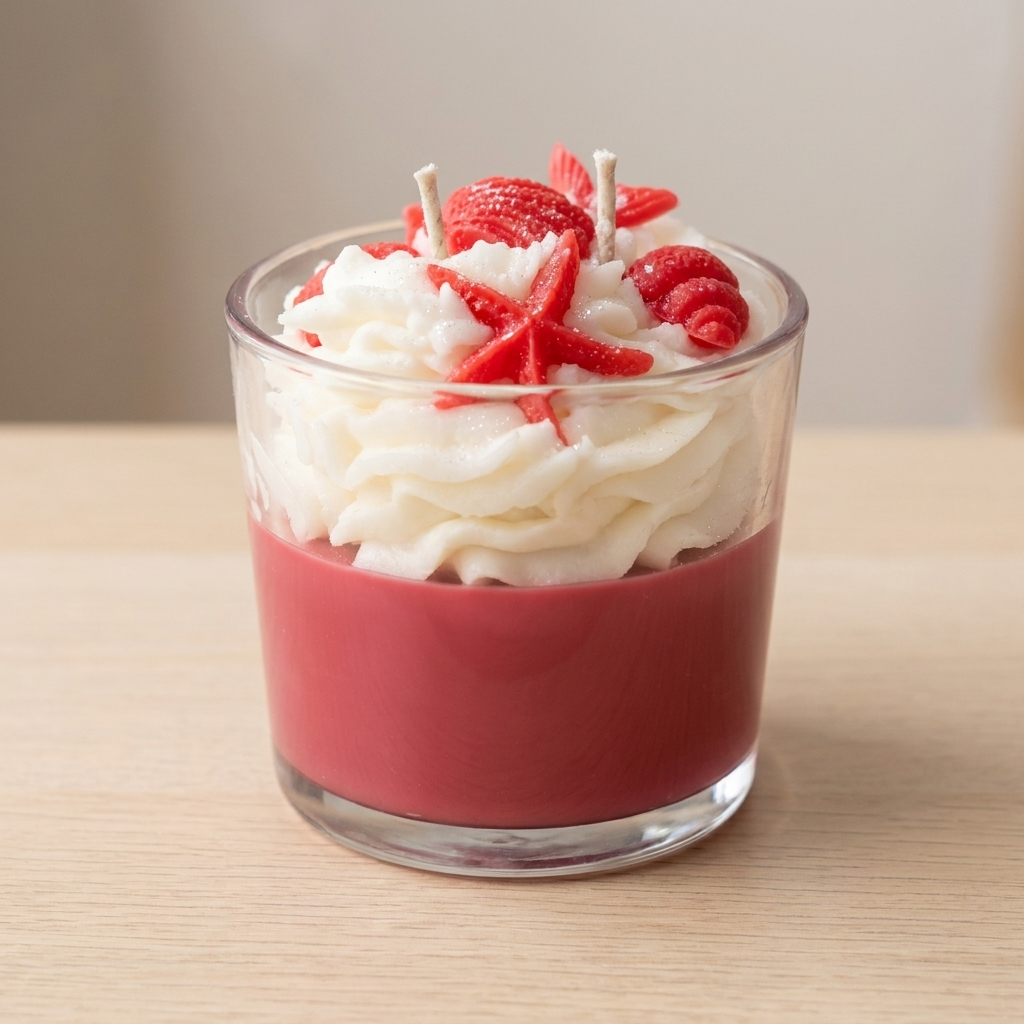 Strawberry Dessert Candle - Starfish & Strawberry