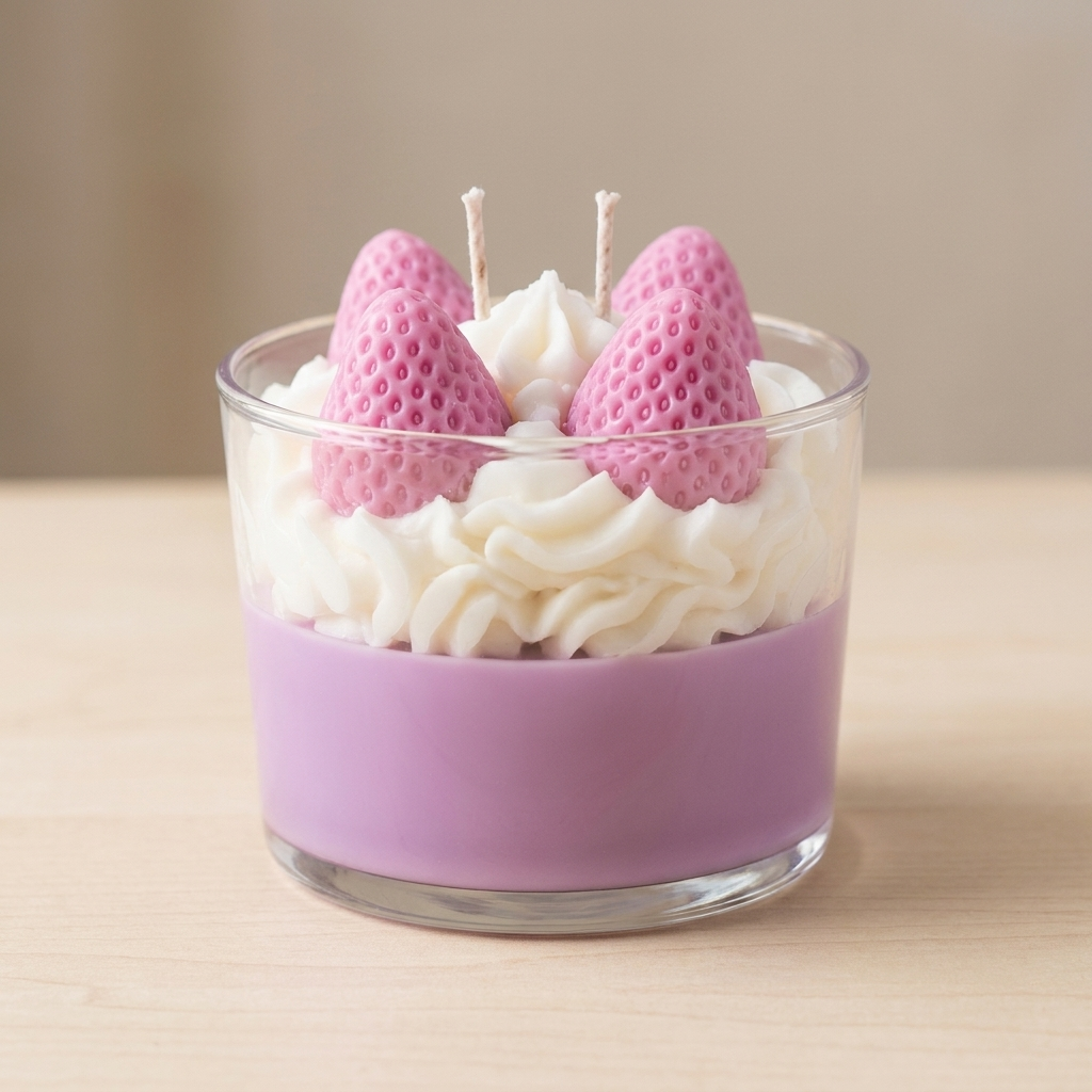 Lavender Dessert Candle - Strawberry