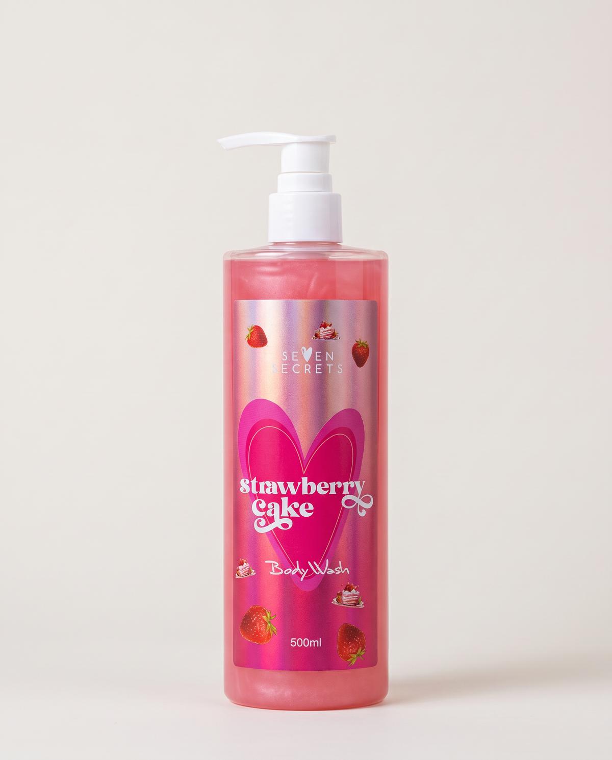 Seven Secrets Strawberry Cake Body Wash 500ml