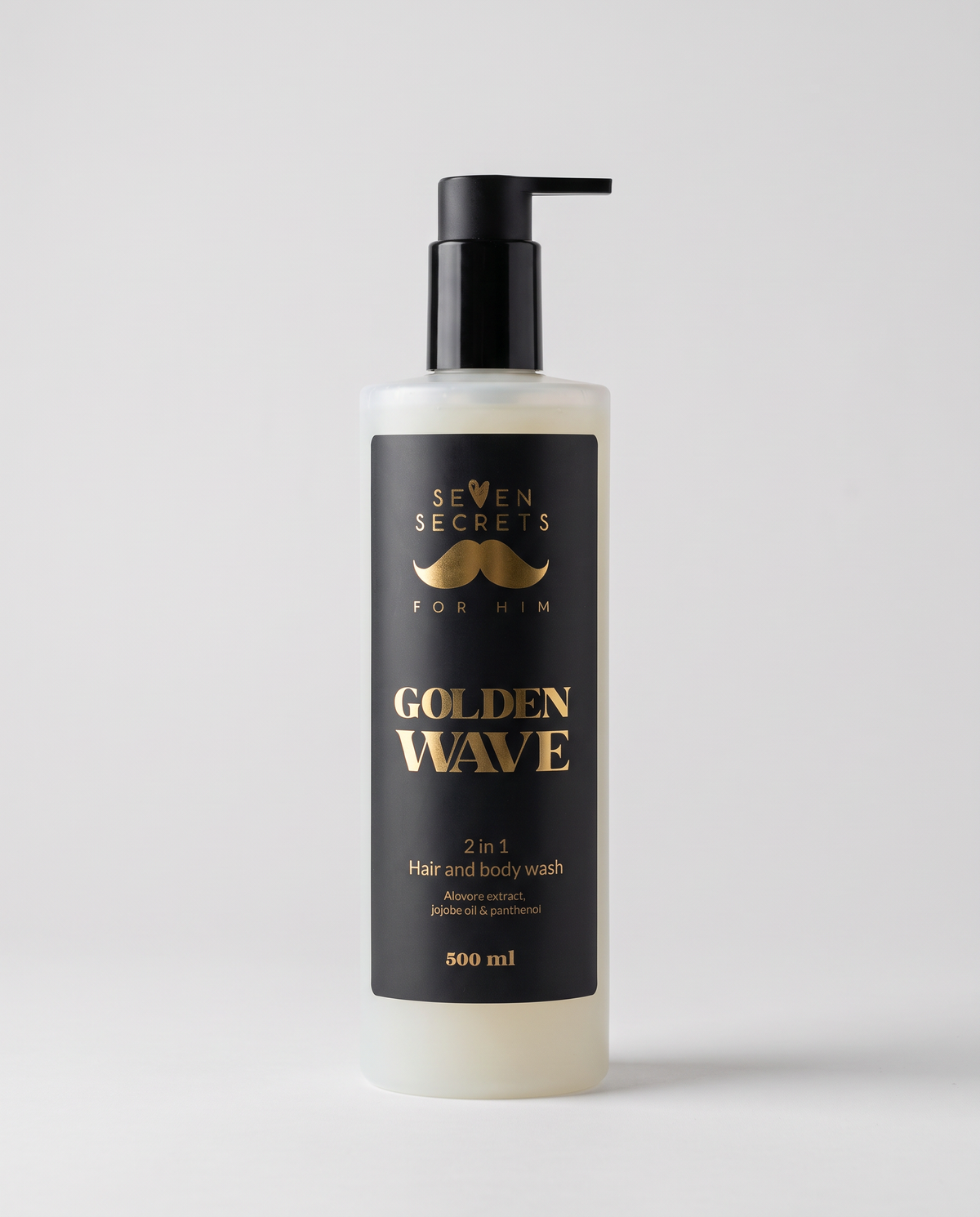 Seven Secrets For Him Golden Wave 2 in 1 Hair and Body Wash 500ml